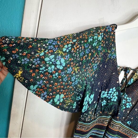 Yves Jennet true vintage 60’s, 70’s  midi micro floral print - Picture 2 of 11